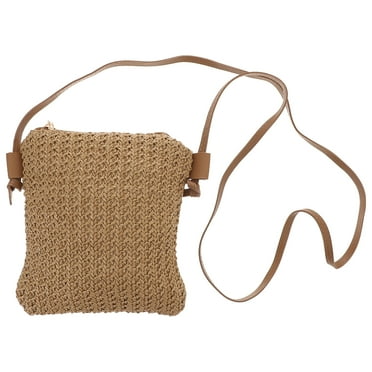 Wicker Purse Beach Bag Crossbody Summer Bag