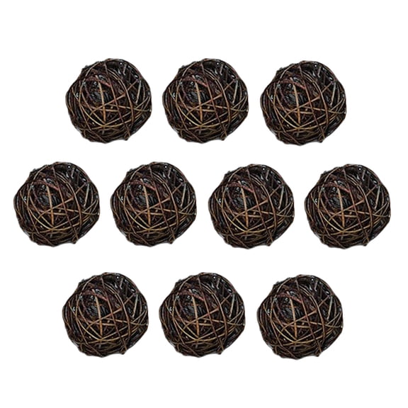 Wicker Rattan Balls ,Rattan Wicker Ball Decoration Ornaments,Wedding Christmas Party Table Ornament, Hanging Decoration Vase Fillers,Home Decor Accents Decorative Balls ,DIY