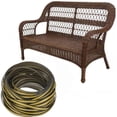 thumbnail image 1 of Wicker Repair Kit, 98.4ft Plastic Wicker Repair Supplies, Mixed Dark Brown, Synthetic Rattan Replacement Material for Patio Wicker Furniture Sofa Chair Repair, Color 4, 1 of 9