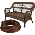 thumbnail image 1 of Wicker Repair Kit, 98.4ft Plastic Wicker Repair Supplies, Mixed Dark Brown, Synthetic Rattan Replacement Material for Patio Wicker Furniture Sofa Chair Repair, Color 3, 1 of 9