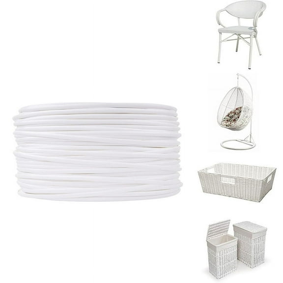 Wicker Repair Material Flat Synthetic Rattan Weaving Material Plastic Rattan for Knit Repair Chair Table,Storage Basket