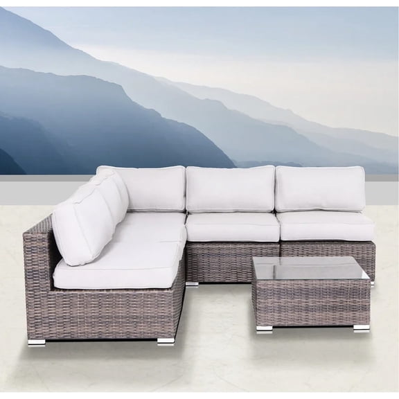 Wicker Seating - Sturdy Aluminum Frame - Porch Lounging - Long-Lasting Durability