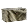thumbnail image 1 of Wicker Shelf Baskets With Lid Handwoven Seagrass Storage Bins Rectangular Organizer Boxes For Wardrobe Home Shelf, 1 of 9