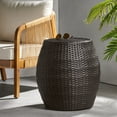 thumbnail image 1 of Wicker Side Table, 19.25" Dimensions / Space - efficient for Patio Areas, 1 of 5