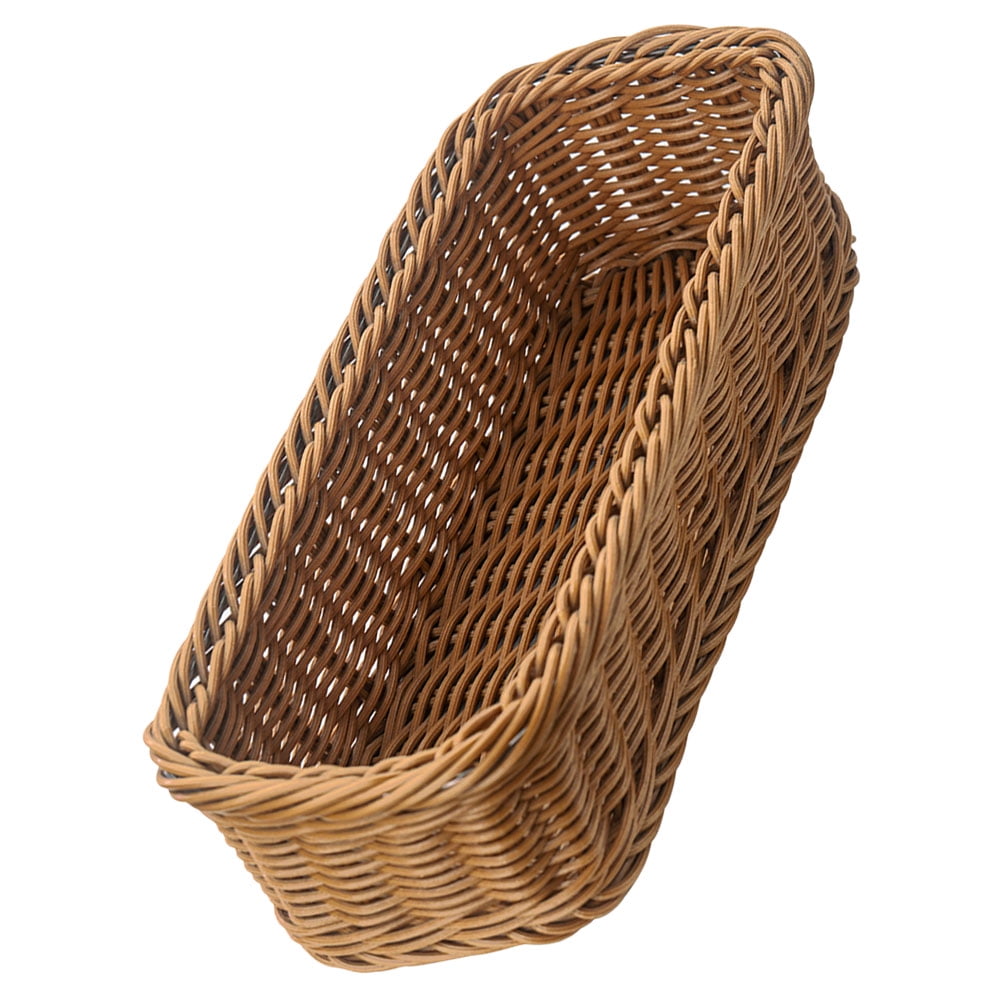 Wicker Storage Basket Flatware Storage Basket Woven Cutlery Basket