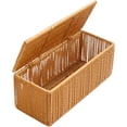 thumbnail image 1 of Wicker Style Power Strip Storage Box Desktop Cable Management Box for Power Outlet Charger Adapter Cord Organizer Hide Wires Data Cable Holder, 1 of 7