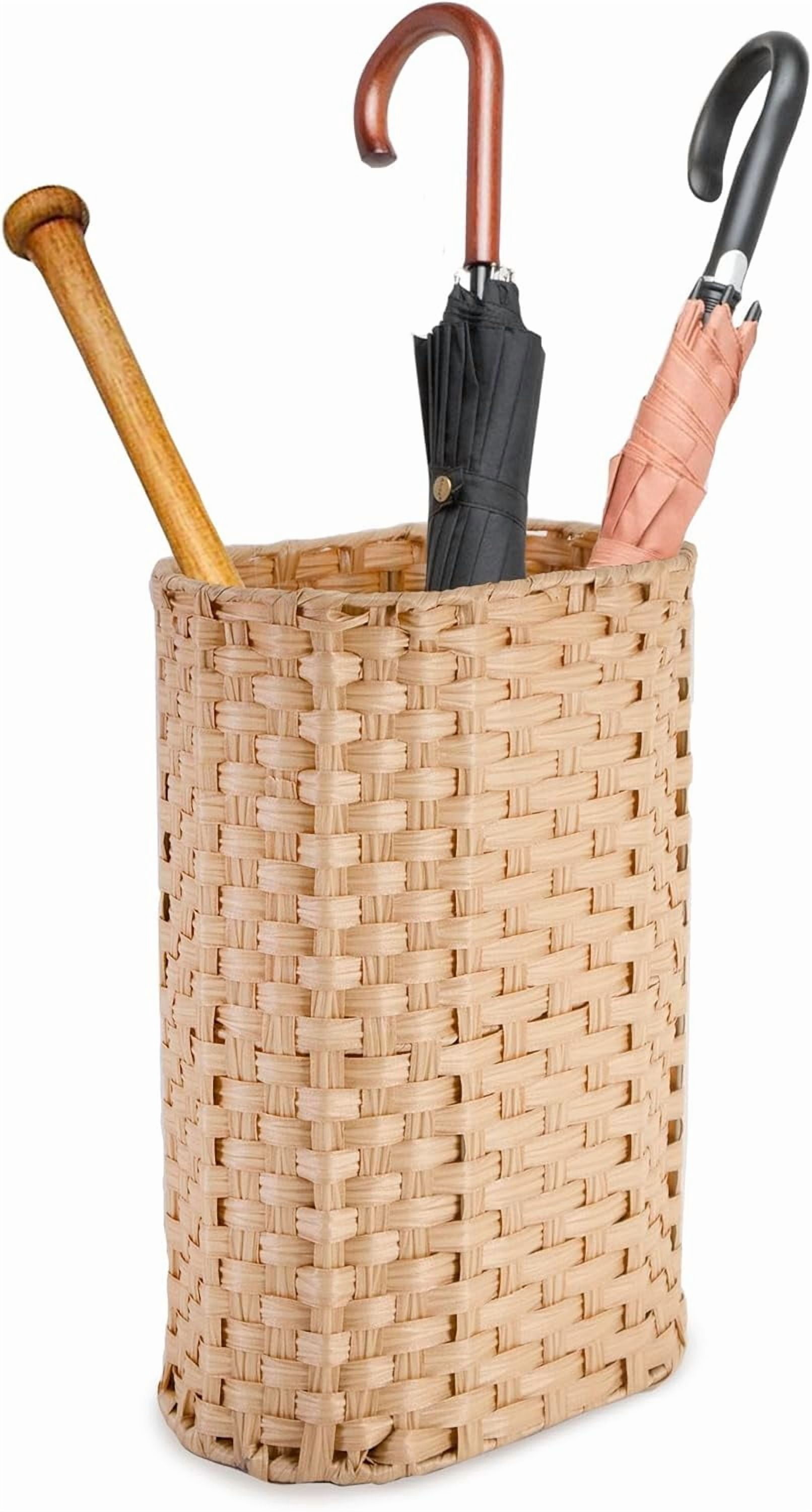 Umbrella Holder Entryway Umbrella Stand Indoor Entryway 6.7x17.3 Wicker