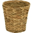 thumbnail image 1 of Wicker Waste Basket, Woven Leaf Basket with Wire Frame, Trash Bin or Storage Basket for Bedroom, Bathroom, Office and More, 1 of 5