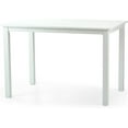 thumbnail image 1 of Wickerix Dining Kitchen Rectangular Table Wooden Contemporary Design, White Color, 1 of 12