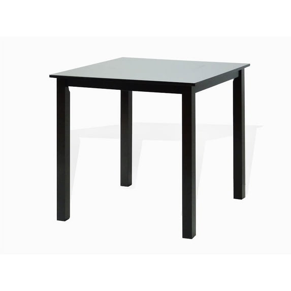 Wickerix Dining Kitchen Square Table Classic Modern Wooden, Espresso