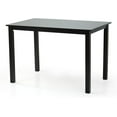 thumbnail image 1 of Wickerix Preston Dining Solid Wood Rectangular Table, Contemporary Style, Espresso Color, 1 of 6