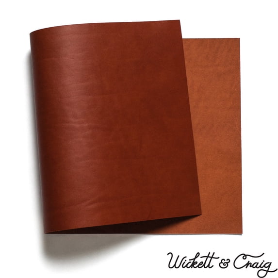 Wickett & Craig English Bridle Leather Panels, Chestnut