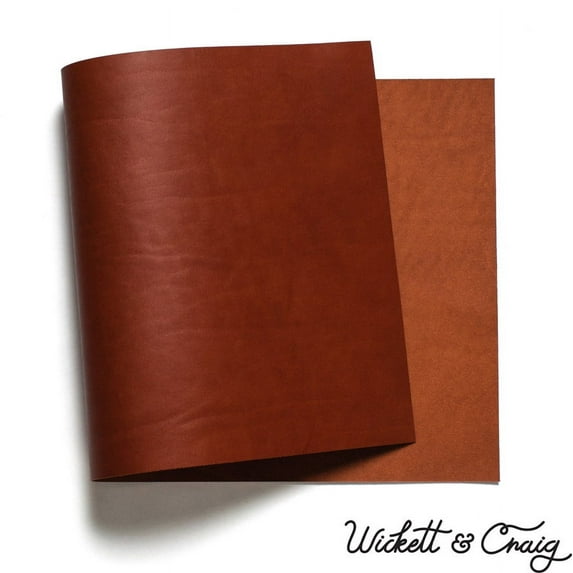 Wickett & Craig English Bridle Leather Panels, Chestnut