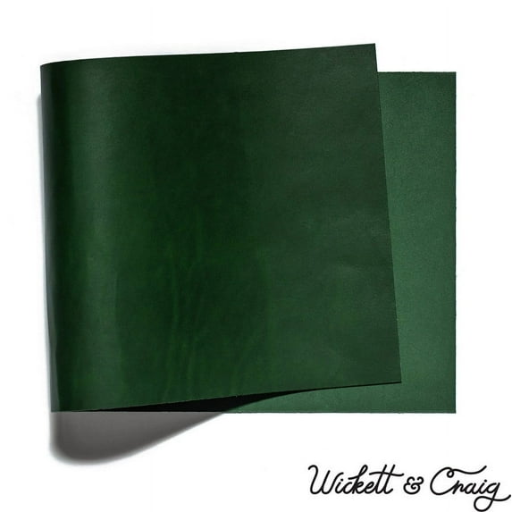 Wickett & Craig English Bridle Leather Panels, Zucchini