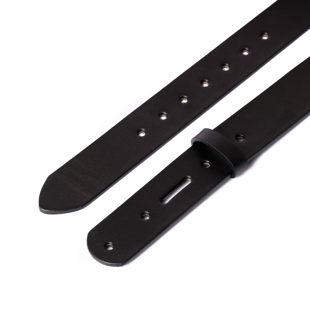 Wickett & Craig Finished Leather Belt, English Bridle, Black