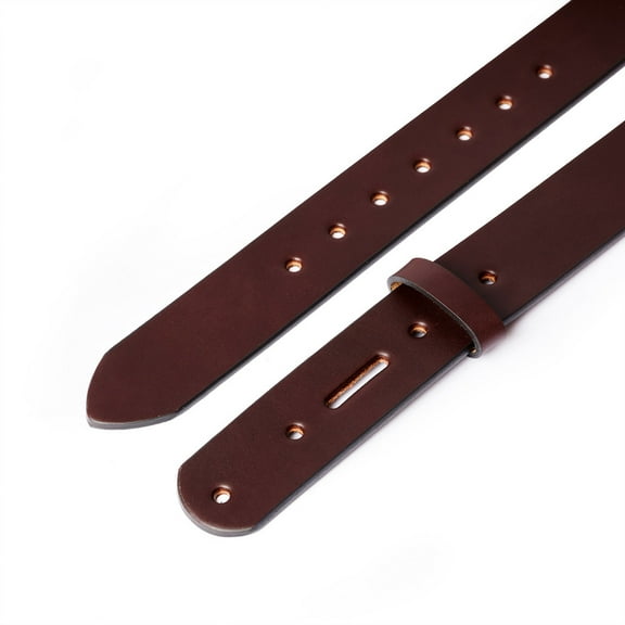Wickett & Craig Finished Leather Belt, English Bridle, Dark Brown
