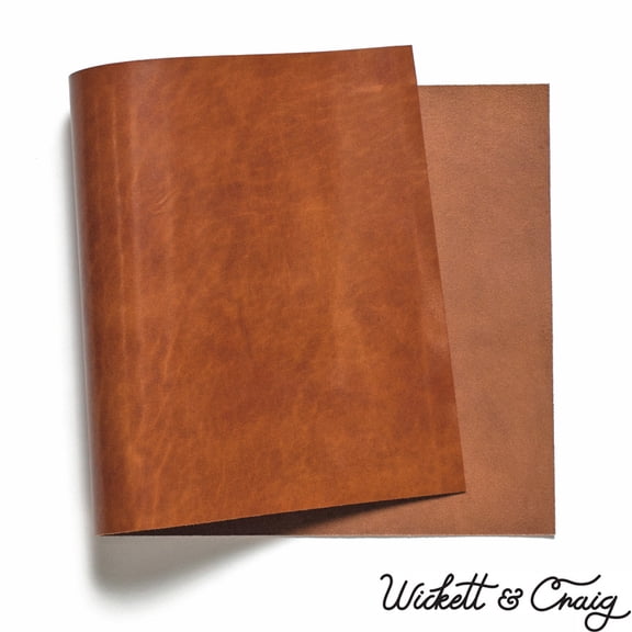 Wickett & Craig Traditional Harness Leather Panels, Buck Brown