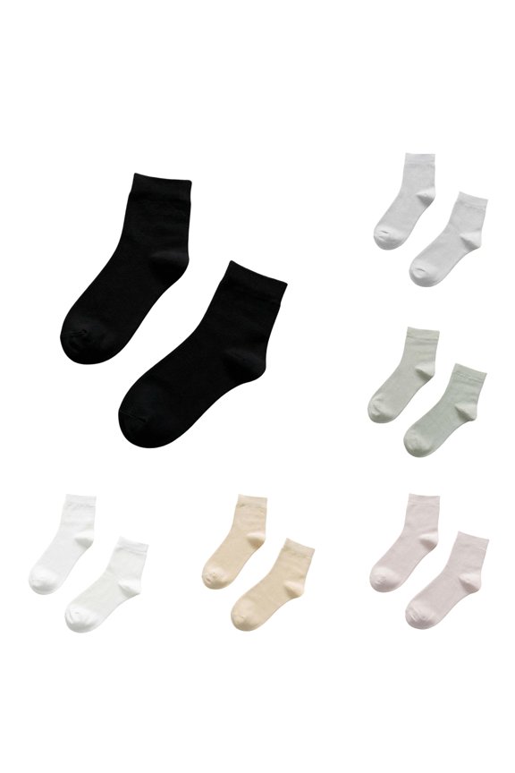 Wicking Fiber Hidden Comfort Mid Calf Socks for – Control Soft Pure Color Everyday Wear Boot Socks Vs Socks for Woman Women Socks Breathable Fort Note Socks Steel Socks Barefoot Winter Socks