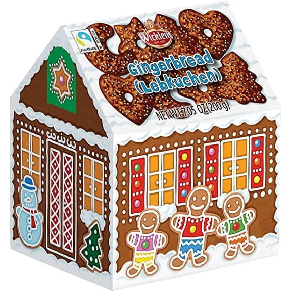 Wicklein German Chocolate Gingerbread in Winter House -- 7 oz (200 g) MADE IN GERMANY
