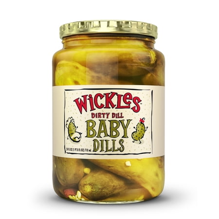 Wickles Dirty Dill Baby Dill Pickles, 24 fl oz Jar