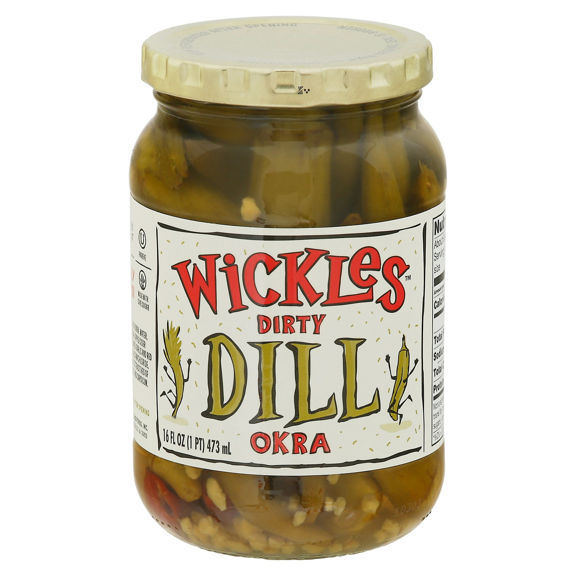 Wickles Dirty Dill Okra 16 oz (Pack Of 6) - Walmart.com