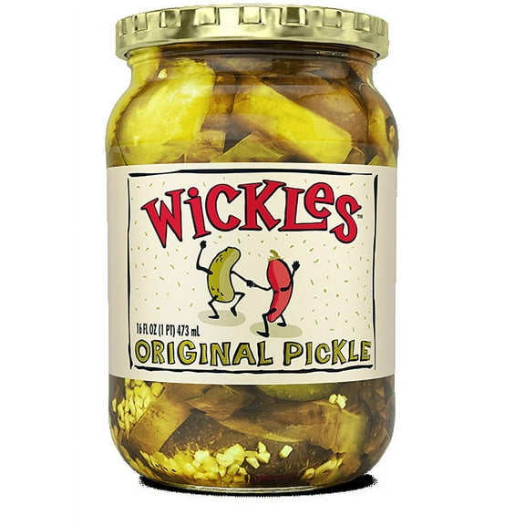 Wickles Original Pickles, 16 fl oz, (Pack of 6)