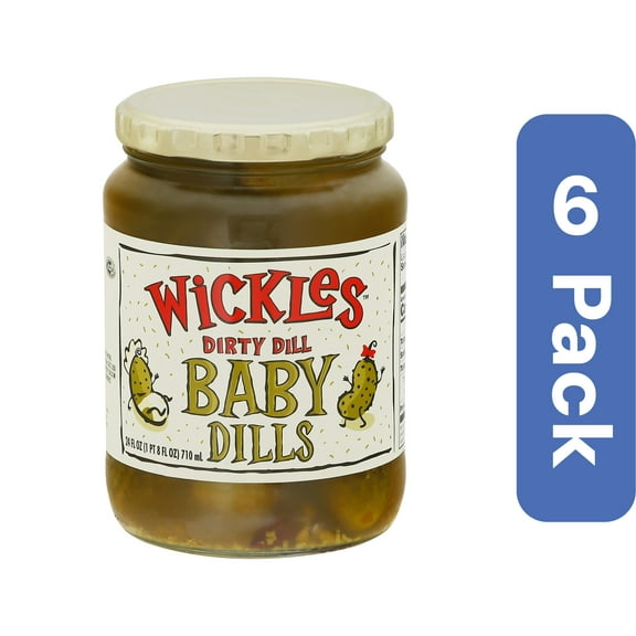 Wickles Pickles Dill Baby 24 oz (Pack of 6)