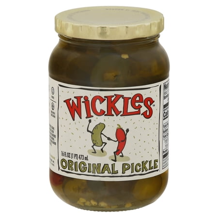 Wickles - Pickles - Original Chips - Case of 6 - 16 fl oz.