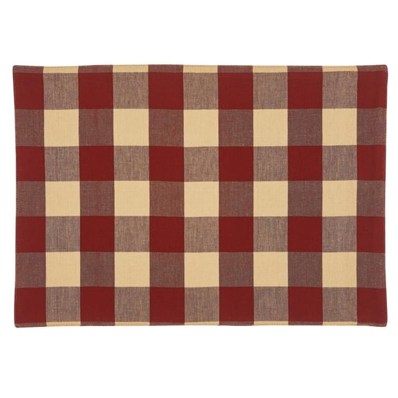 Wicklow Check Table Runners - Garnet Backed - Park Designs