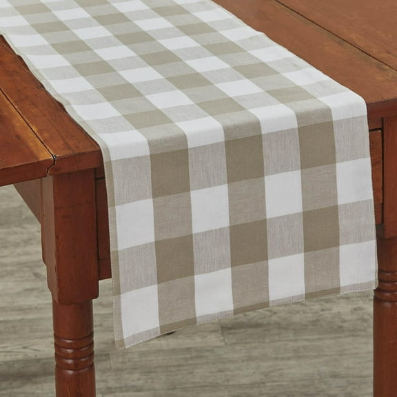 Wicklow Check Table Runners - Natural Backed - Park Designs