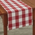 thumbnail image 1 of Wicklow Check Table Runners - Red & Cream Backed - Park Designs, 1 of 1