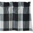 thumbnail image 1 of Wicklow Large Check Black Valance - 60 x14, 1 of 1