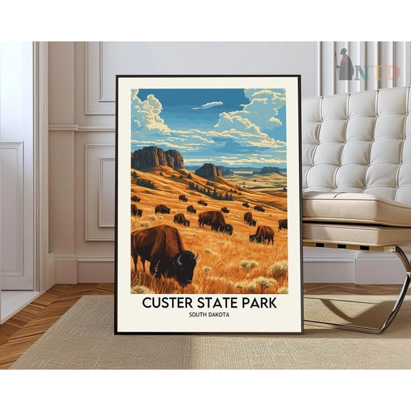 Wicklow Mountains Ireland Scenic Travel Poster, Unframed Paper Poster 8x10in