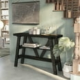 thumbnail image 1 of Wicks 2-Shelf Wood Reclaimed Black Oak Console Table, 1 of 7