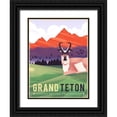 thumbnail image 1 of Wickstrom, Martin 12x14 Black Ornate Wood Framed with Double Matting Museum Art Print Titled - Grand Teton National Park, 1 of 4