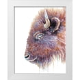 thumbnail image 1 of Wickstrom, Martin 12x14 White Modern Wood Framed Museum Art Print Titled - Spirit of the West Buffalo, 1 of 4