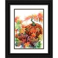 thumbnail image 1 of Wickstrom, Martin 14x18 Black Ornate Wood Framed with Double Matting Museum Art Print Titled - Autumn Pumpkins, 1 of 4