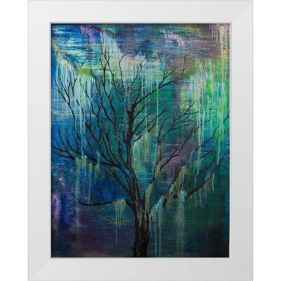 Wickstrom, Martin 19x24 White Modern Wood Framed Museum Art Print Titled - Enchanted Tree