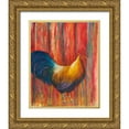 thumbnail image 1 of Wickstrom, Martin 26x32 Gold Ornate Wood Framed with Double Matting Museum Art Print Titled - Mr. Rooster, 1 of 4
