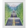 thumbnail image 1 of Wickstrom, Martin 26x32 White Modern Wood Framed Museum Art Print Titled - Mountain Travel Quote, 1 of 4