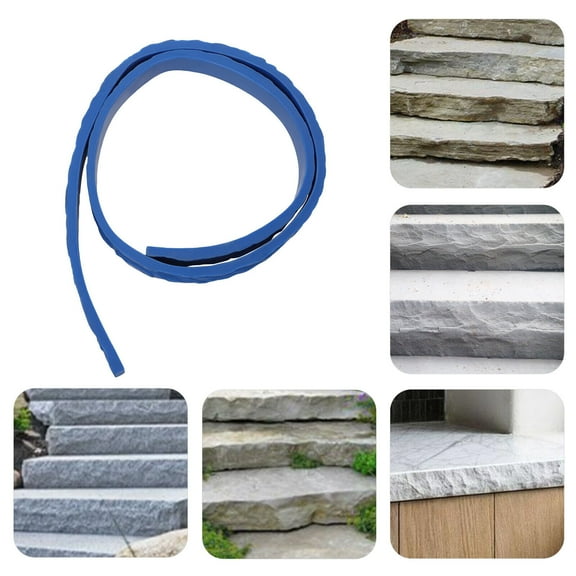 Wide 5 Long 240 Thick 2 PU Blue Concrete Texture Mold Walls and Floors Concrete Edge Form Mold