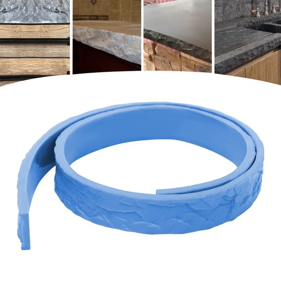 Wide 7 Long 230 Thick 2 PU Blue Concrete Texture Mold Walls and Floors Concrete Edge Form Mold