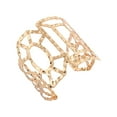 thumbnail image 1 of Wide Adjustable Cuff Bracelet in Metallic Finish for Modern and Retro Fashion Enthusiasts, 1 of 20