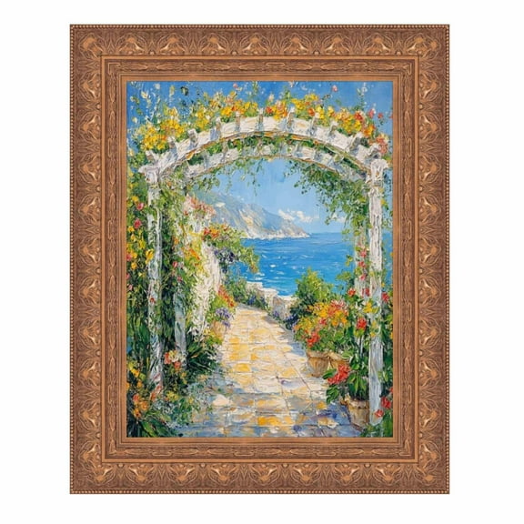 Wide Aged Gold Leaf Gothic Luxury Picture Frame 30x40 frame