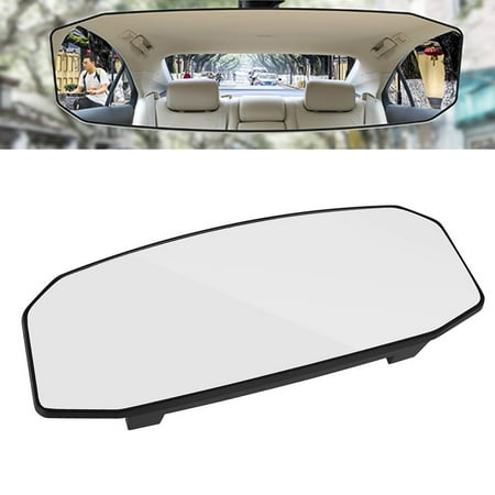Wide Angle Anti-Glare Rear View Mirror for Cars, 11.8x3.5in
