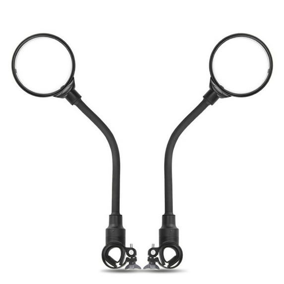 Wide Angle Bendable Mirrors for Motorcycle and Bicycle Easy Install and Adjust