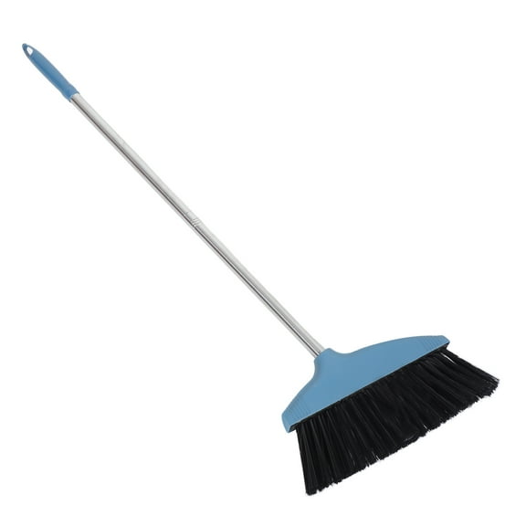 Wide Angle Broom with Long Handle, Heavy Duty Floor Broom Sweeping Brush Broom for Lawn Patio Cleaning Commercial Garage Floors Concrete