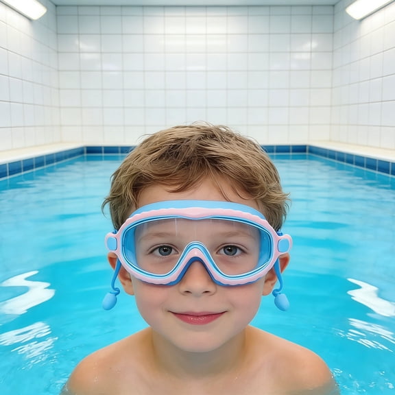 Wide Angle High Definition Swim Goggles With Soft Silicone Seals, Ultra Clear Underwater View, Quick Adjust Buckle, Water Tight Fit For Training Or Recreation, Lightweight Travel Friendly