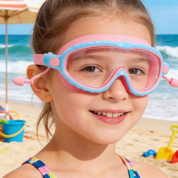 Wide Angle High Definition Swim Goggles With Soft Silicone Seals, Ultra Clear Underwater View, Quick Adjust Buckle, Water Tight Fit For Training Or Recreation, Lightweight Travel Friendly