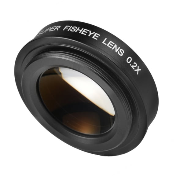 Wide Angled Fisheye Lens 37mm Mount For Cinematic Perspective Tight Space Outdoor Indoor Filming Low Profile Accessories